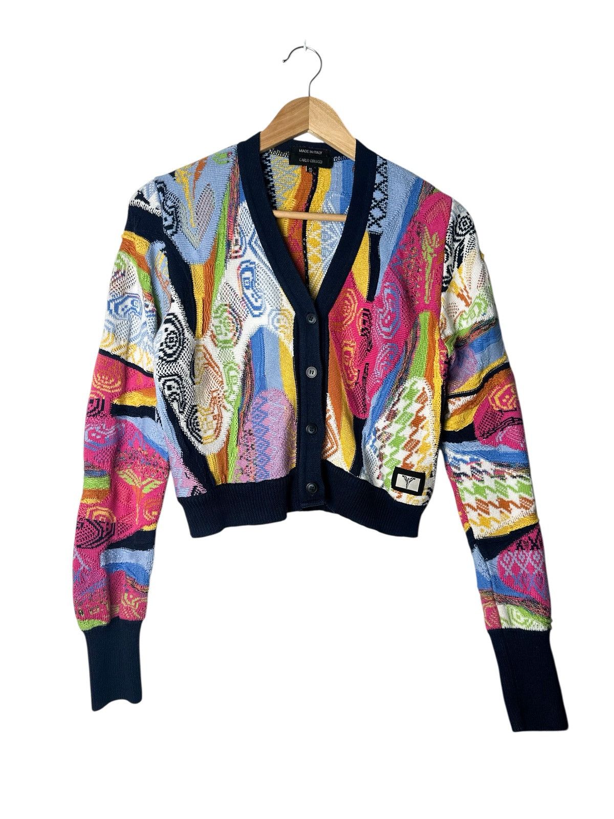 Carlo Colucci Unique cardigan fancy multicolor luxury carlo colucci Size M / US 6-8 / IT 42-44 - 1 Thumbnail
