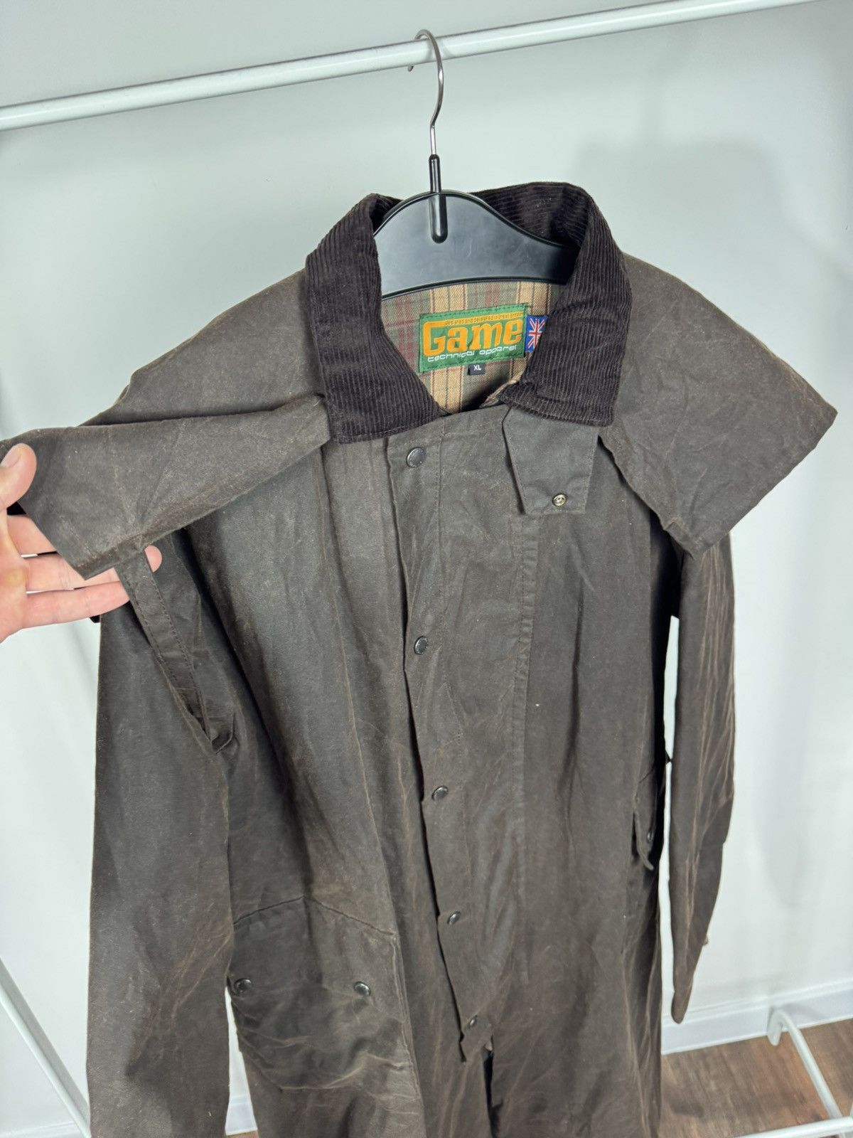Other Vintage Game Waxed Coat Oilskin Jacket XL Brown Field Coat Size US XL / EU 56 / 4 - 8 Thumbnail