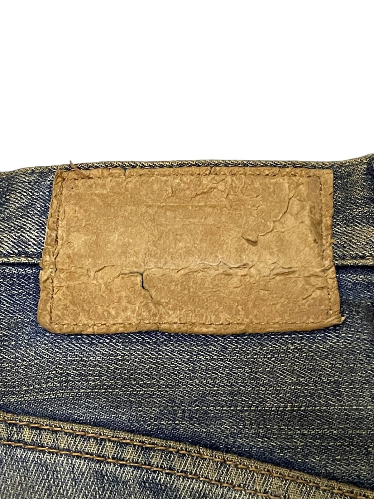 Edwin × If Six Was Nine × Levi's Edwin 505 Selvedge Muddy Wash Distressed Loose Jeans Size US 29 - 20 Thumbnail