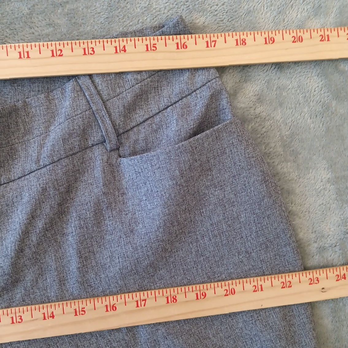 Apt. 9 Apt. 9 Dress Pants Womens Size 12 Gray Heather Pockets 32x31.5 Mid Rise Size 34" / US 12 / IT 48 - 3 Thumbnail