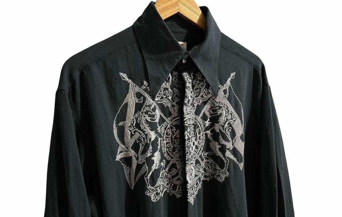 Issey Miyake × JUN MEN × Japanese Brand 🔥Vintage Jun Men Embroidered rShirt Long Sleeve Size US XL / EU 56 / 4 - 2 Thumbnail
