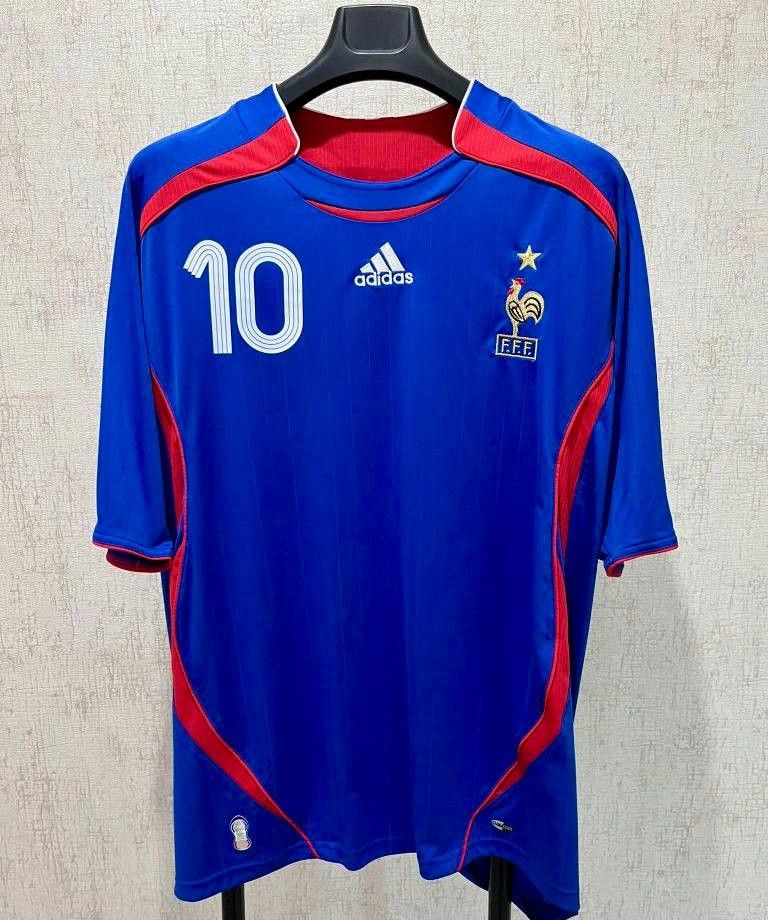 Adidas Vintage Adidas France 2006 Zidane #10 Jersey Size US XXL / EU 58 / 5 - 8 Thumbnail
