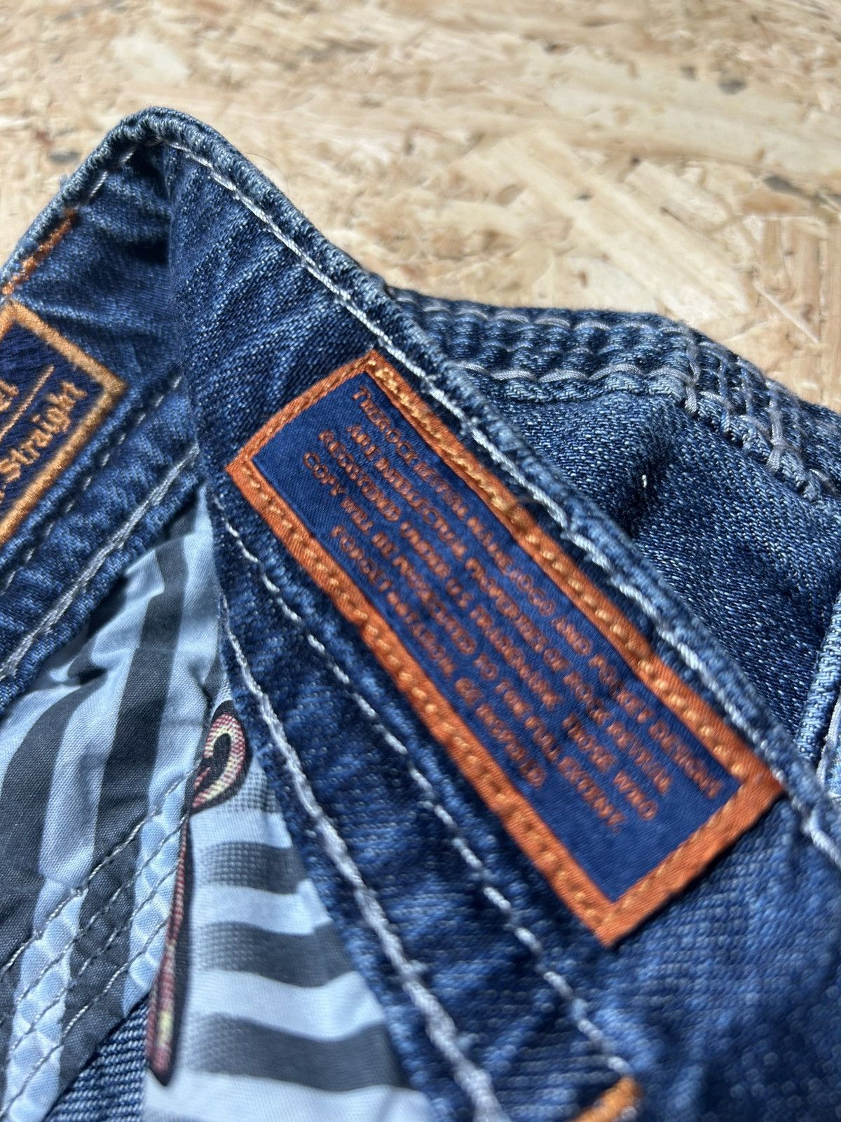 Rock Revival Rock Revival Blue Medium Wash Straight Fit Jeans Size US 36 / EU 52 - 10 Thumbnail
