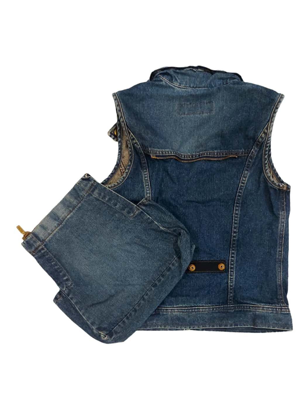 Diesel Very Rare! Vintage Diesel Style Lab Made in Italy Denim Vest Size S / US 4 / IT 40 - 6 Thumbnail