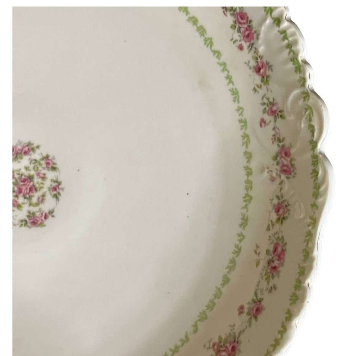 Vintage Carlsbad Austria Large Round Porcelain Hand painted platter Size ONE SIZE - 8 Thumbnail