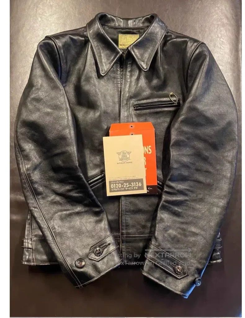 The Real McCoy's The Real McCoys 1940s 1930s Biker Jacket Size US XXS / EU 40 - 1 Thumbnail