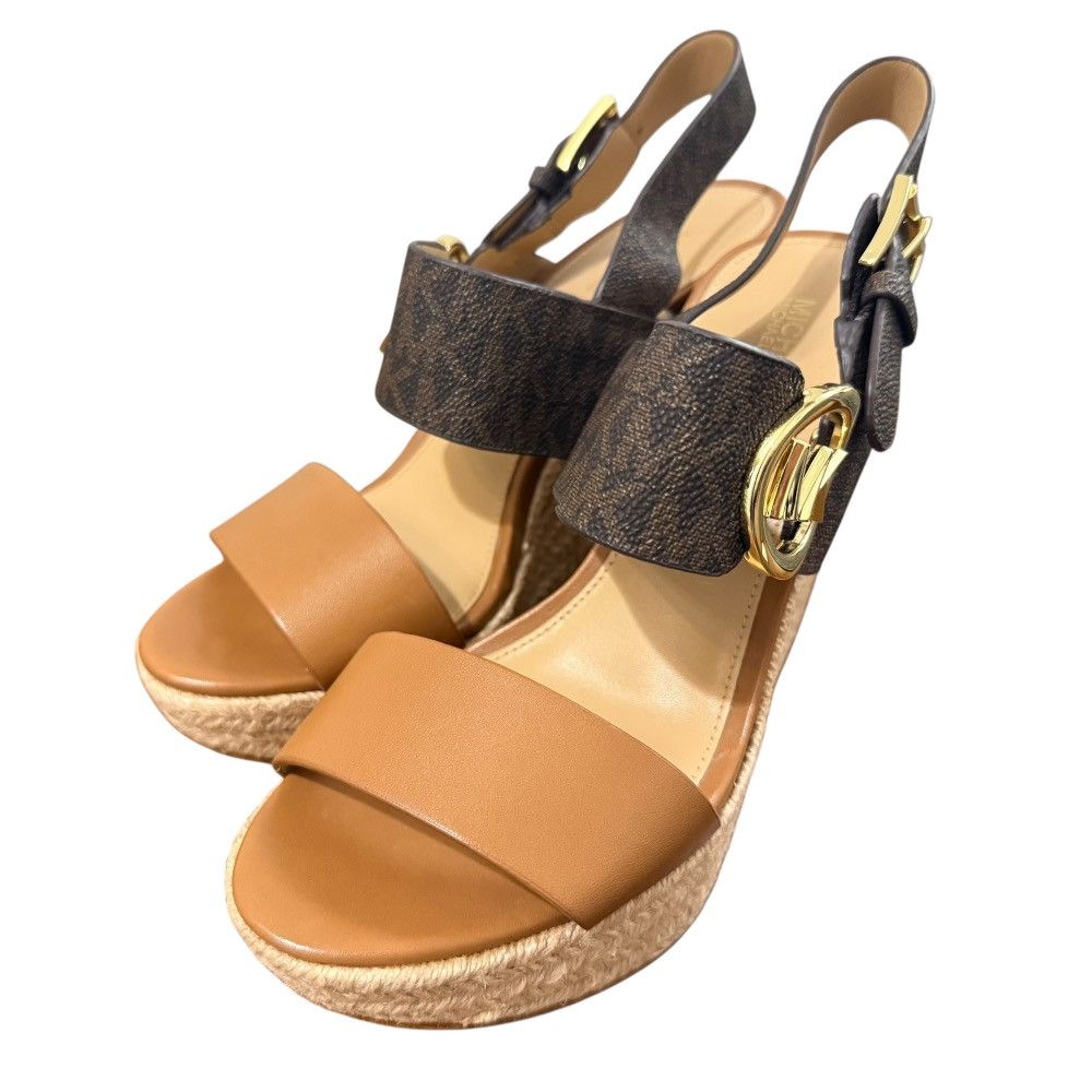 Michael Kors Michael Michael Kors MK Signature Leather Wedge