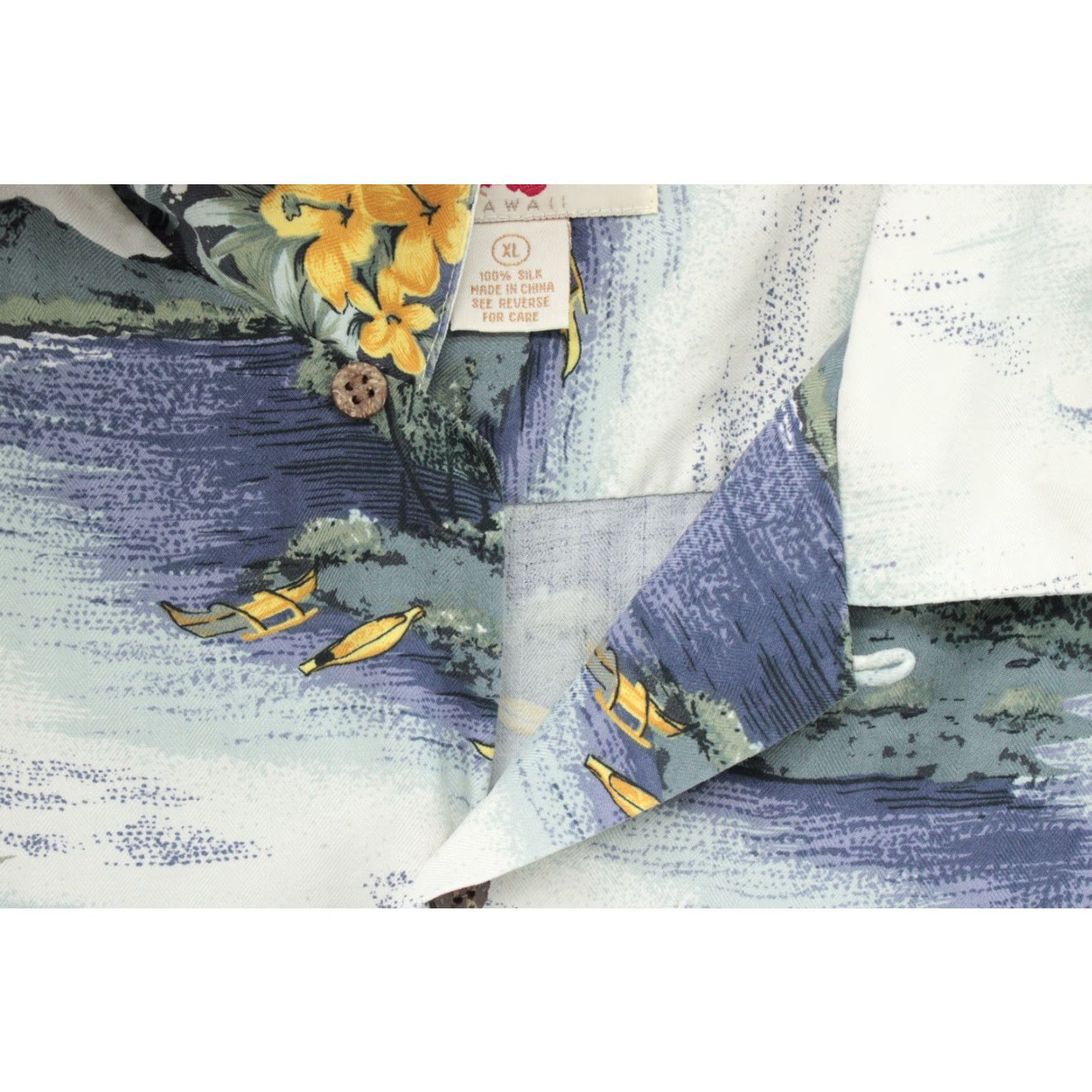 Hilo Hattie VINTAGE Hilo Hattie Silk Hawaiian Shirt Men's XL Button-Up Blue Floral Aloha Camp Collar Tropical Luau Beach Wear Size US XL / EU 56 / 4 - 3 Thumbnail