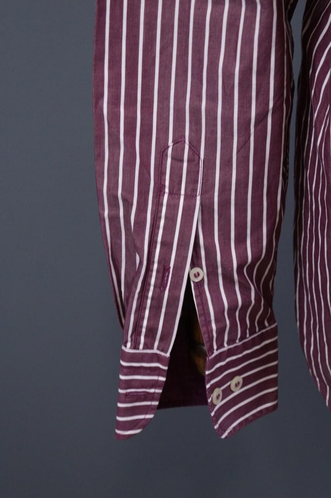 Paul & Shark Paul & Shark Yachting Burgundy Striped Shirt Size 41 Size US M / EU 48-50 / 2 - 12 Thumbnail