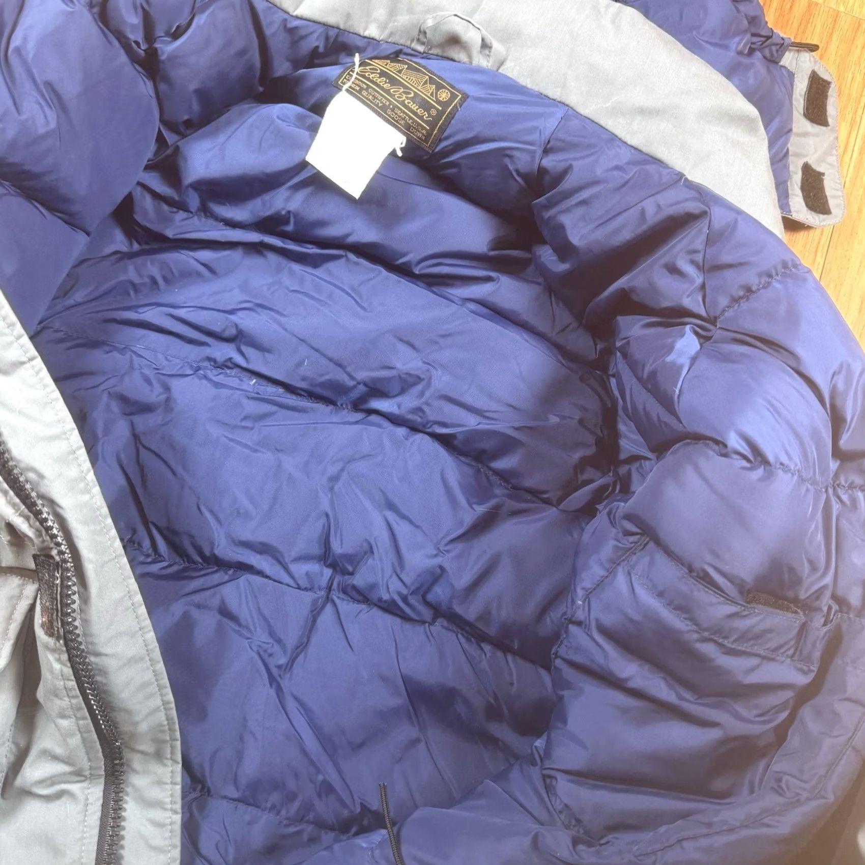 Eddie Bauer VINTAGE Eddie Bauer Jacket Mens L Goose Down Gore-Tex Grey Hooded Parka Size US L / EU 52-54 / 3 - 6 Thumbnail
