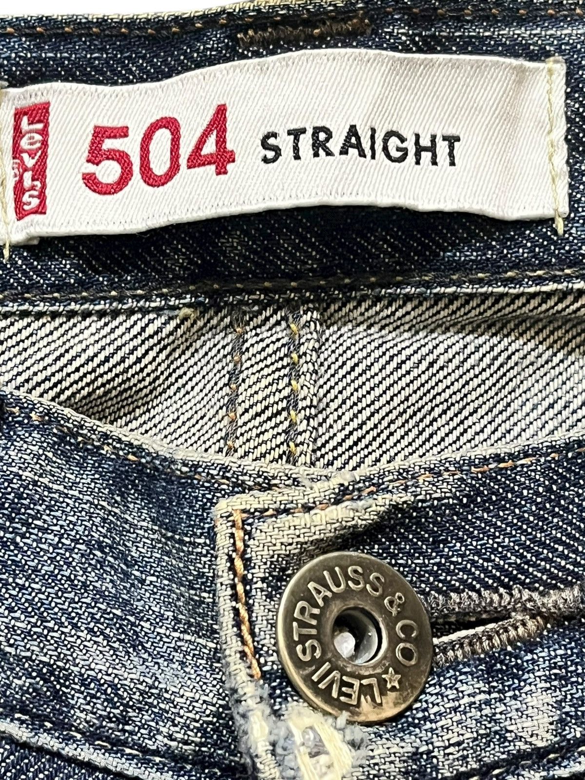 Levi's Vintage Clothing Vintage Levi’s 504 Slim Straight Ripped Distressed Denim Size US 29 - 5 Thumbnail