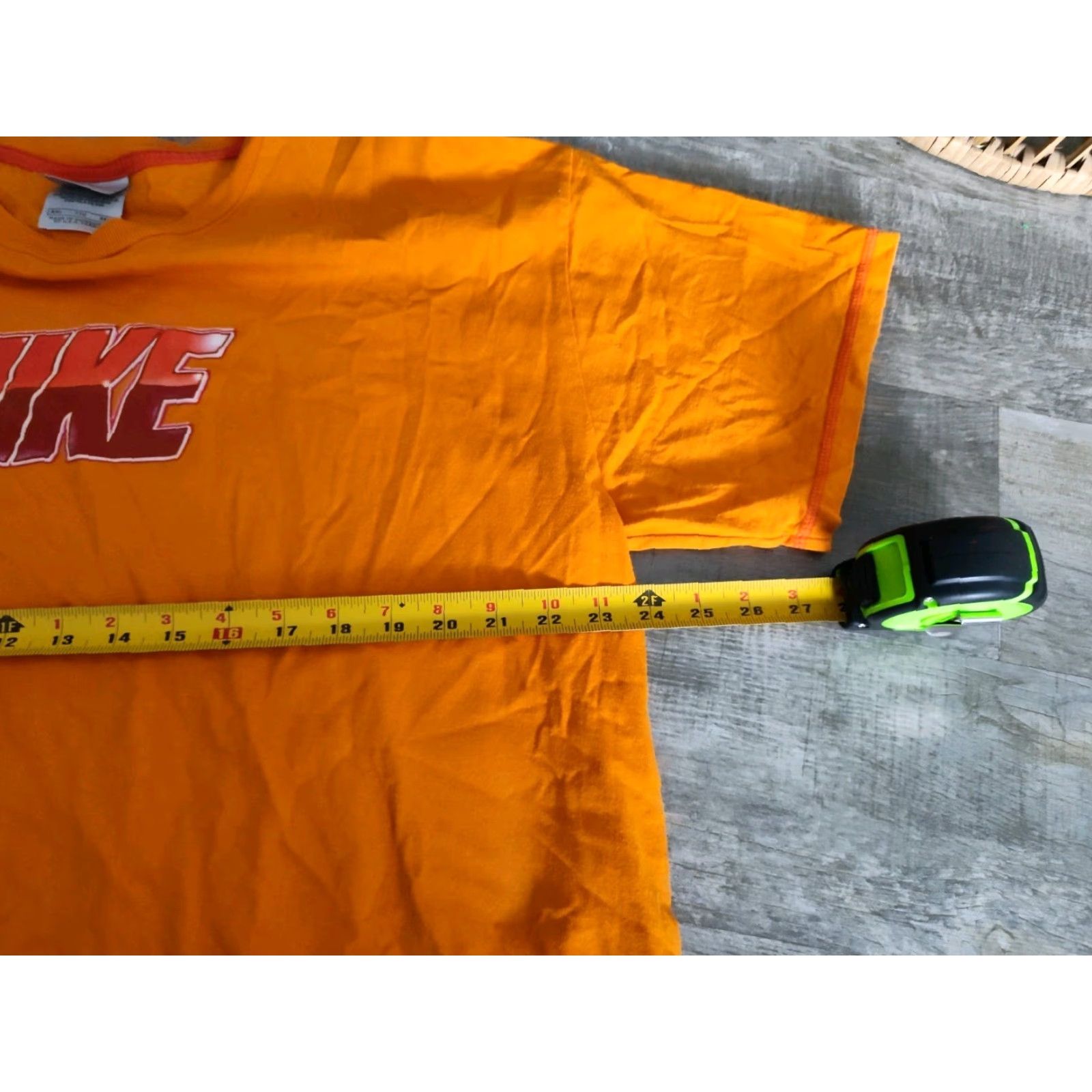 Nike VINTAGE Nike T-Shirt Men 2XL Short Sleeve Crew Neck Graphic Print Orange Y2K Double-Sided Swoosh Sports Size US XXL / EU 58 / 5 - 6 Thumbnail