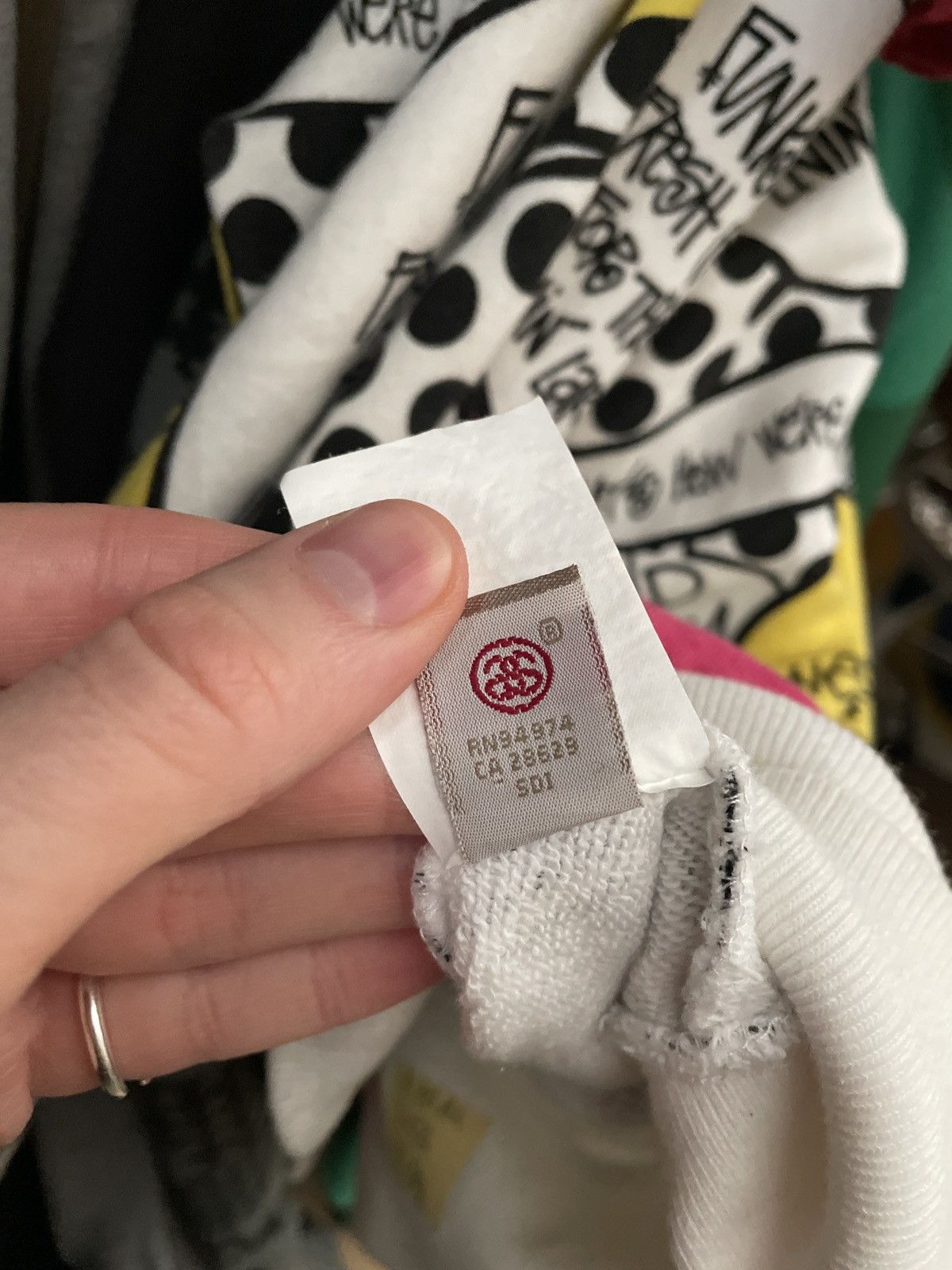 Stussy Vintage Stussy Comic Speech Bubble All Over Print Hoodie Size US S / EU 44-46 / 1 - 9 Thumbnail