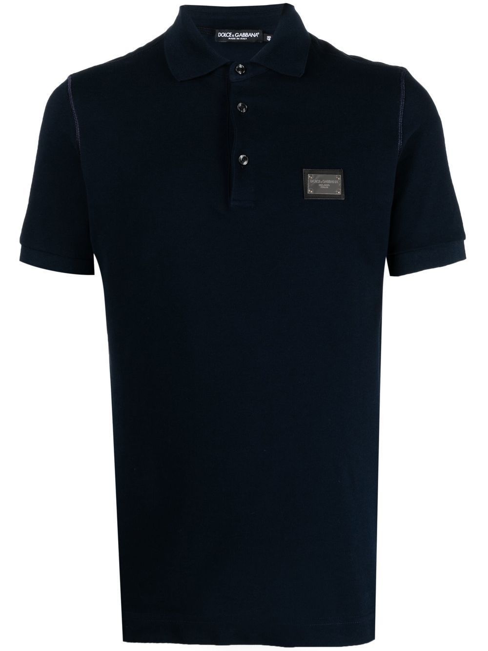 Dolce & Gabbana LOGO COTTON POLO SHIRT Size US S / EU 44-46 / 1 - 1 Thumbnail