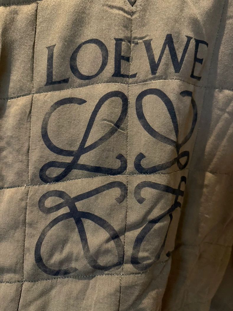 Loewe LOEWE Brown and green cotton hoodie with big Logo Size L / US 10 / IT 46 - 3 Thumbnail