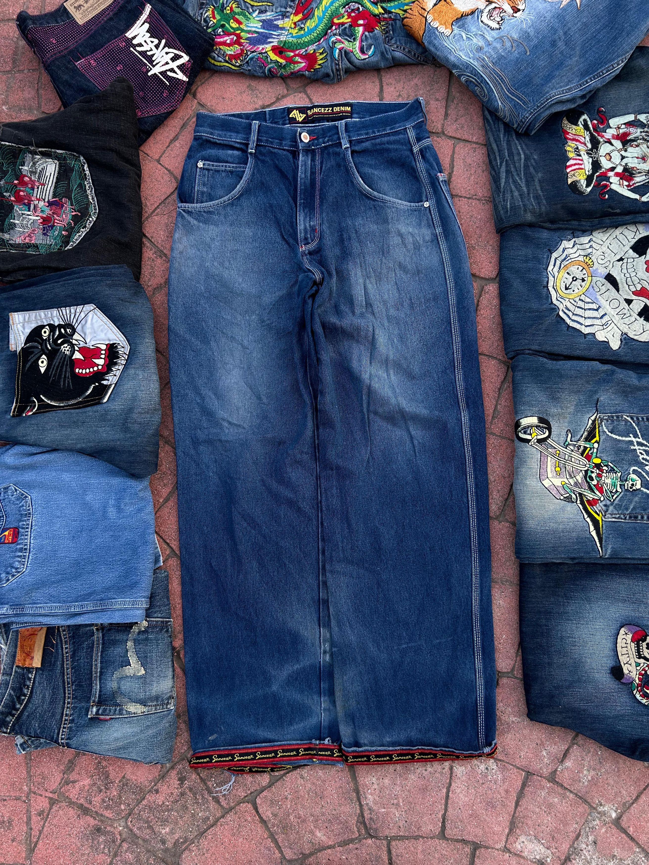 Vintage Sancezz Hip-Hop Jeans Size US 32 / EU 48 - 2 Thumbnail