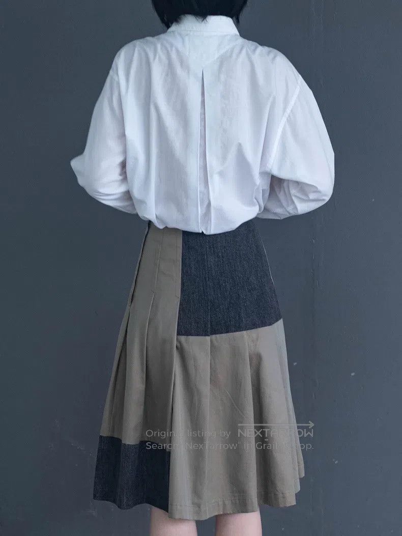 Comme des Garcons Comme Des Garcons size S Military green iridescent spliced Size 22" - 7 Thumbnail