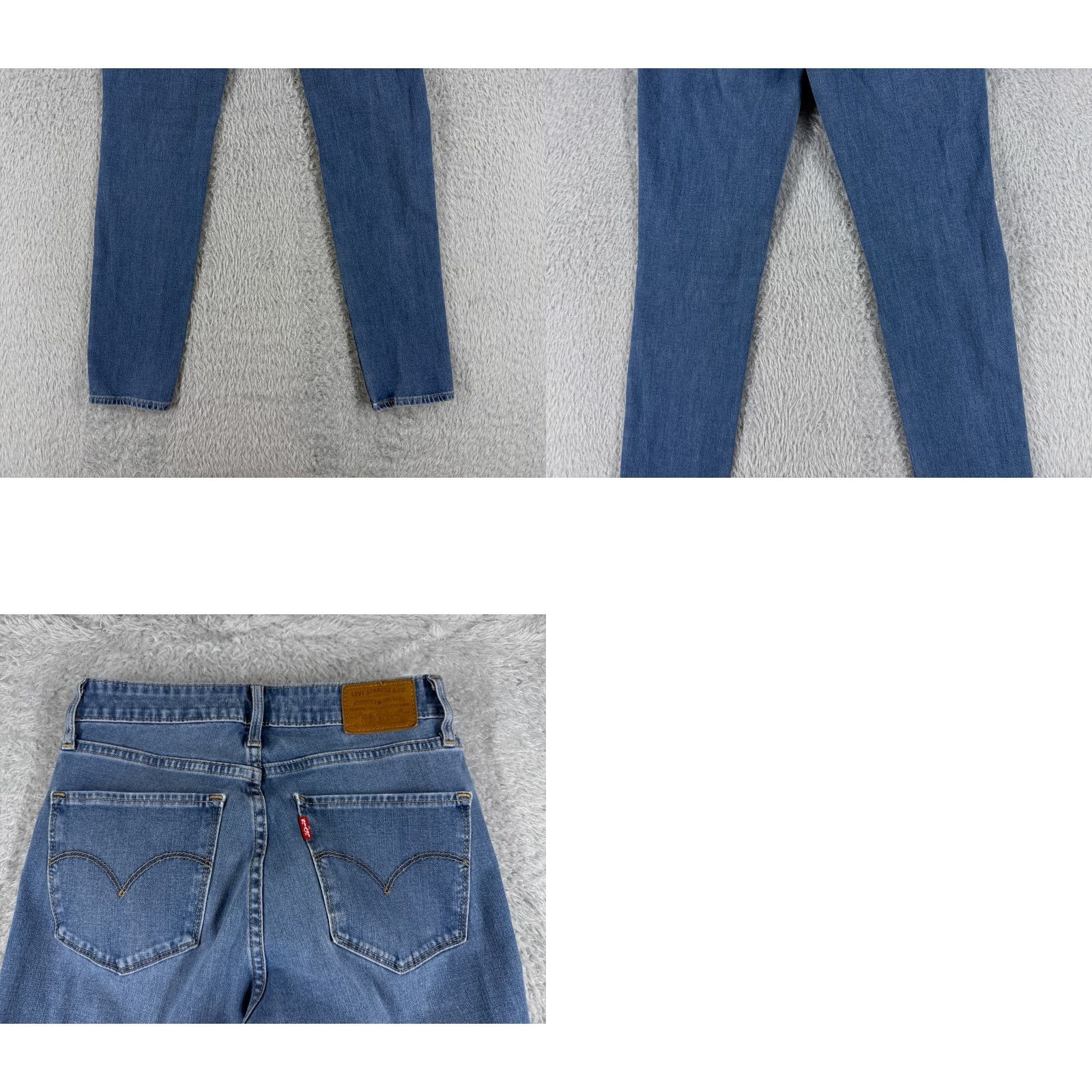 Levi's LEVI'S Jeans Women 26 Denim Blue Skinny High Rise 7xx Series 700 Distressed Stretch Cotton 27 Inseam Regular Fit Womens Jeans Size 26" / US 2 / IT 38 - 10 Thumbnail