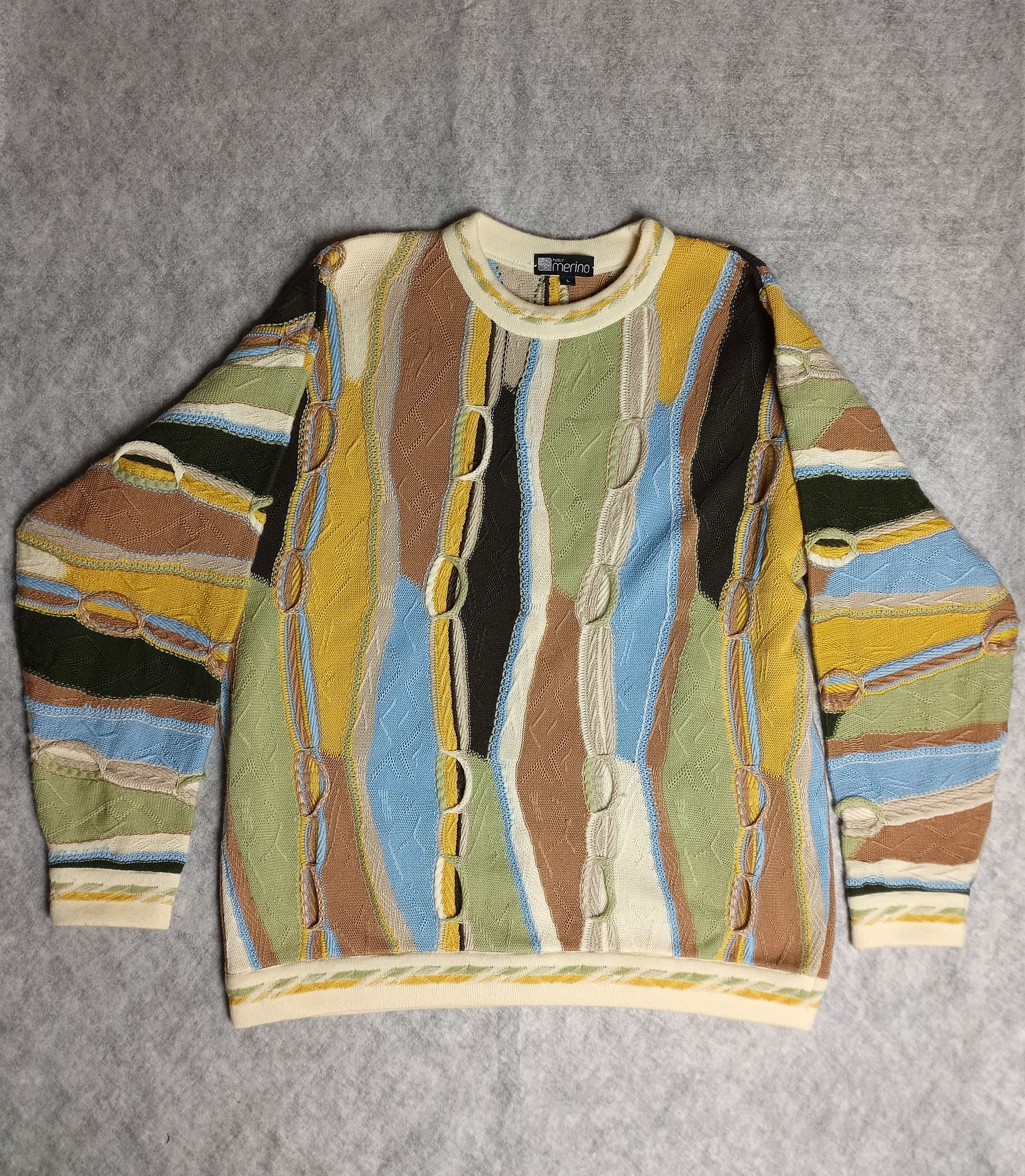 Other PURELY Merino Wool Australia Coogi Style Sweater Size L Size US L / EU 52-54 / 3 - 5 Thumbnail