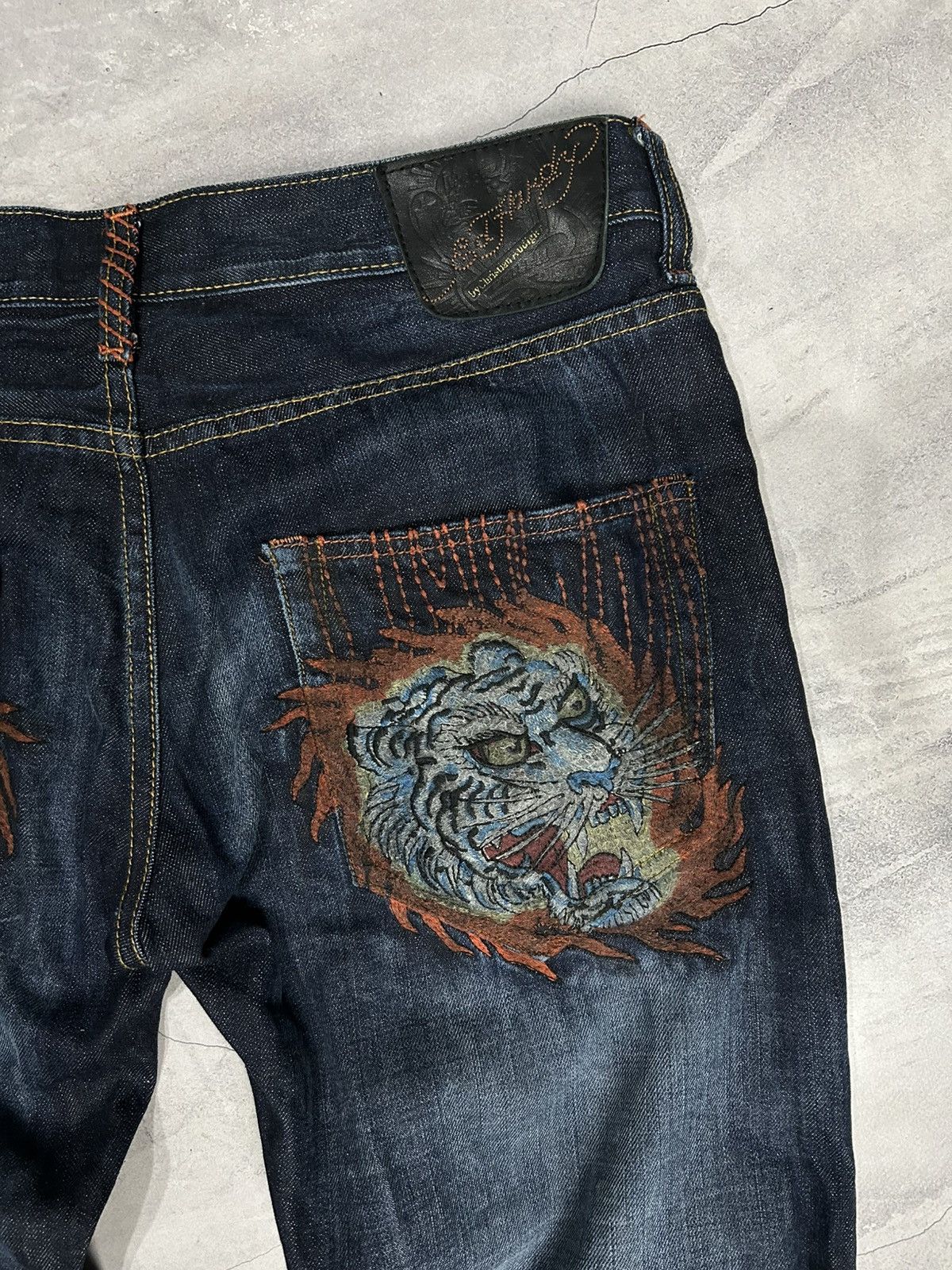 Ed Hardy Vintage denim Ed Hardy Jeans Embroidered Tigers Size US 34 / EU 50 - 5 Thumbnail