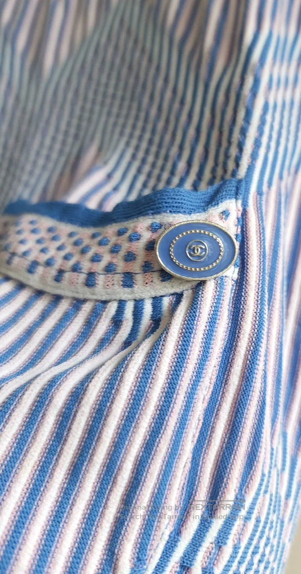 Chanel chanel blue and white striped knit top. Size US S / EU 44-46 / 1 - 6 Thumbnail