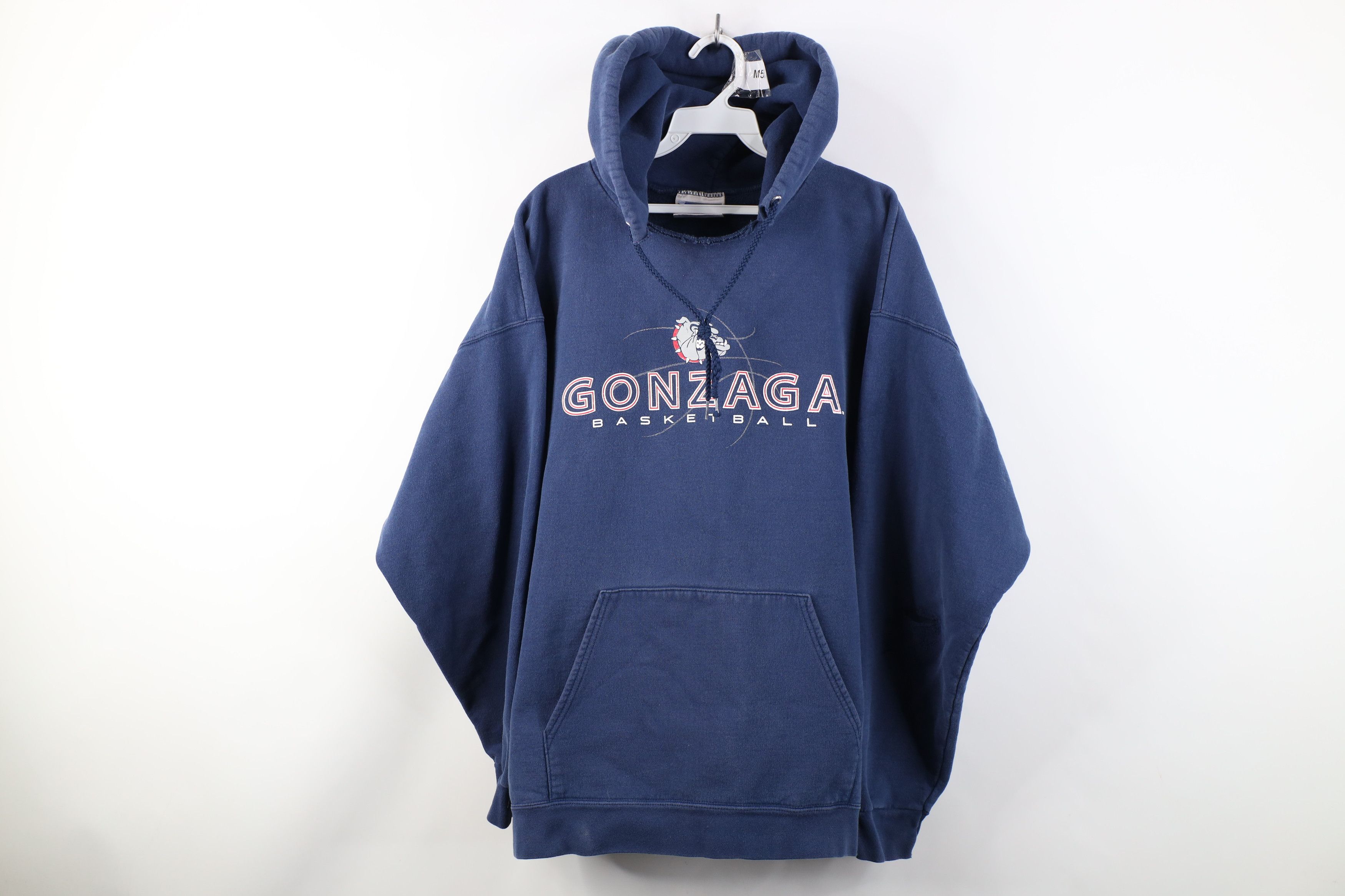 Vintage Vintage 90s Y2K University Basketball Hoodie Sweatshirt Blue Size US L / EU 52-54 / 3 - 1 Thumbnail