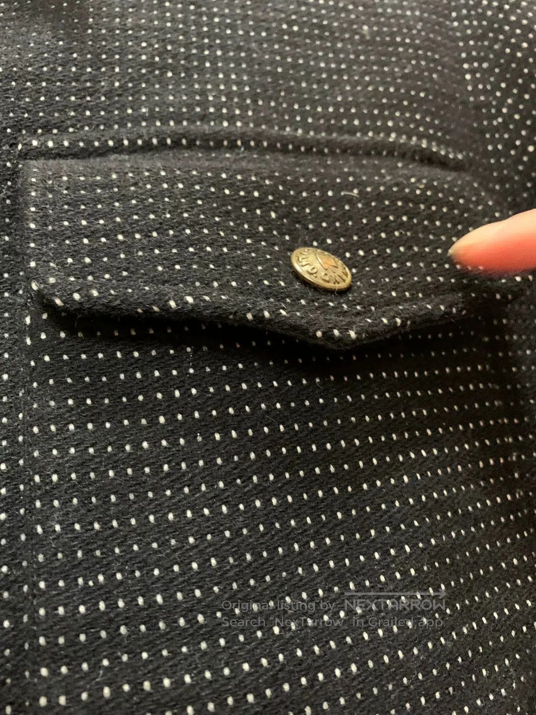 Japanese Brand Gladhand Flannel Shirt with Classic Logo Buttons. Size US M / EU 48-50 / 2 - 9 Thumbnail