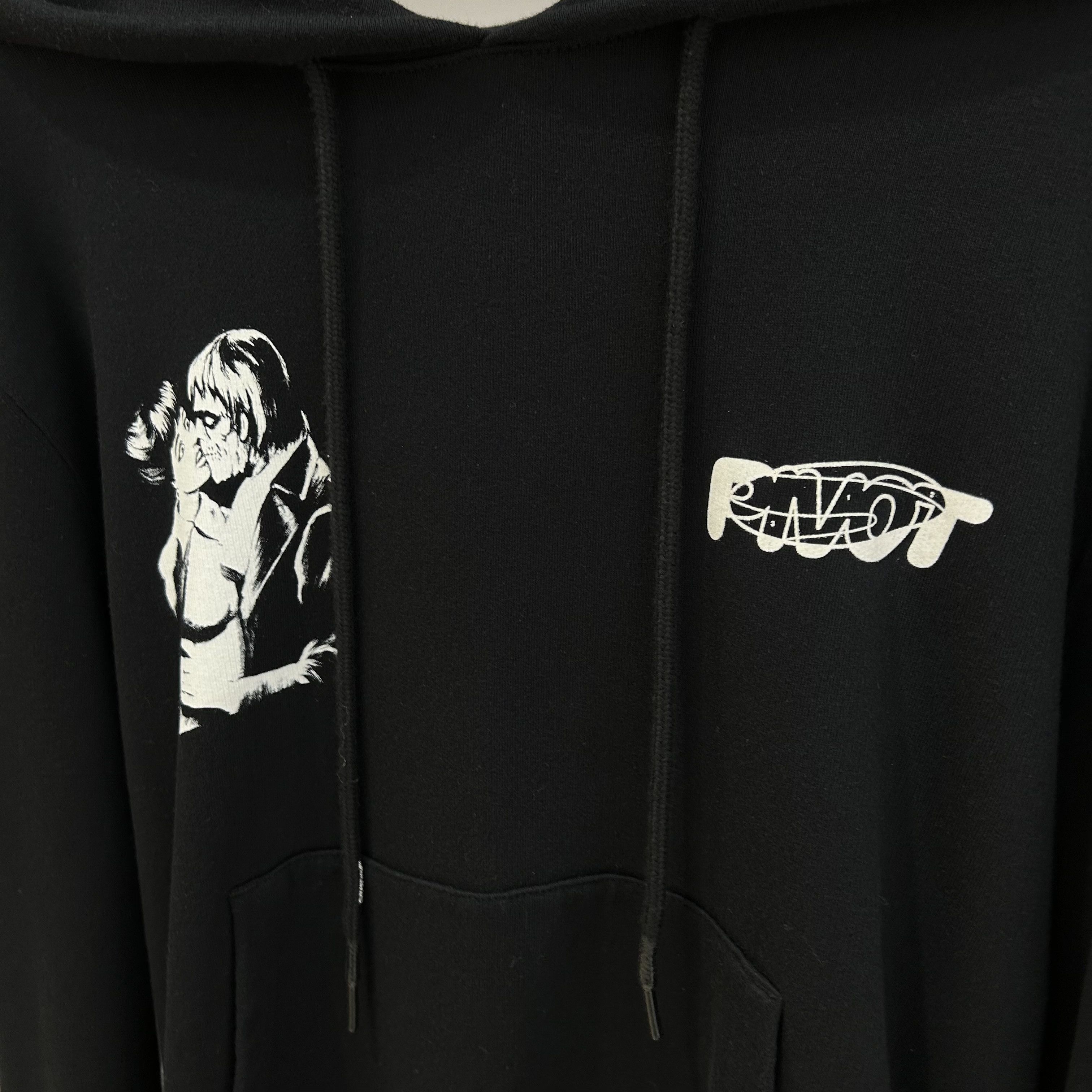 Off-White OFF-WHITE Black Kiss 21 Hoodie Size US M / EU 48-50 / 2 - 2 Thumbnail