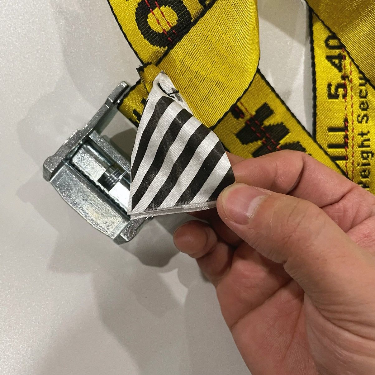 Off-White Off-White yellow industrial belt 200cm Size ONE SIZE - 4 Thumbnail