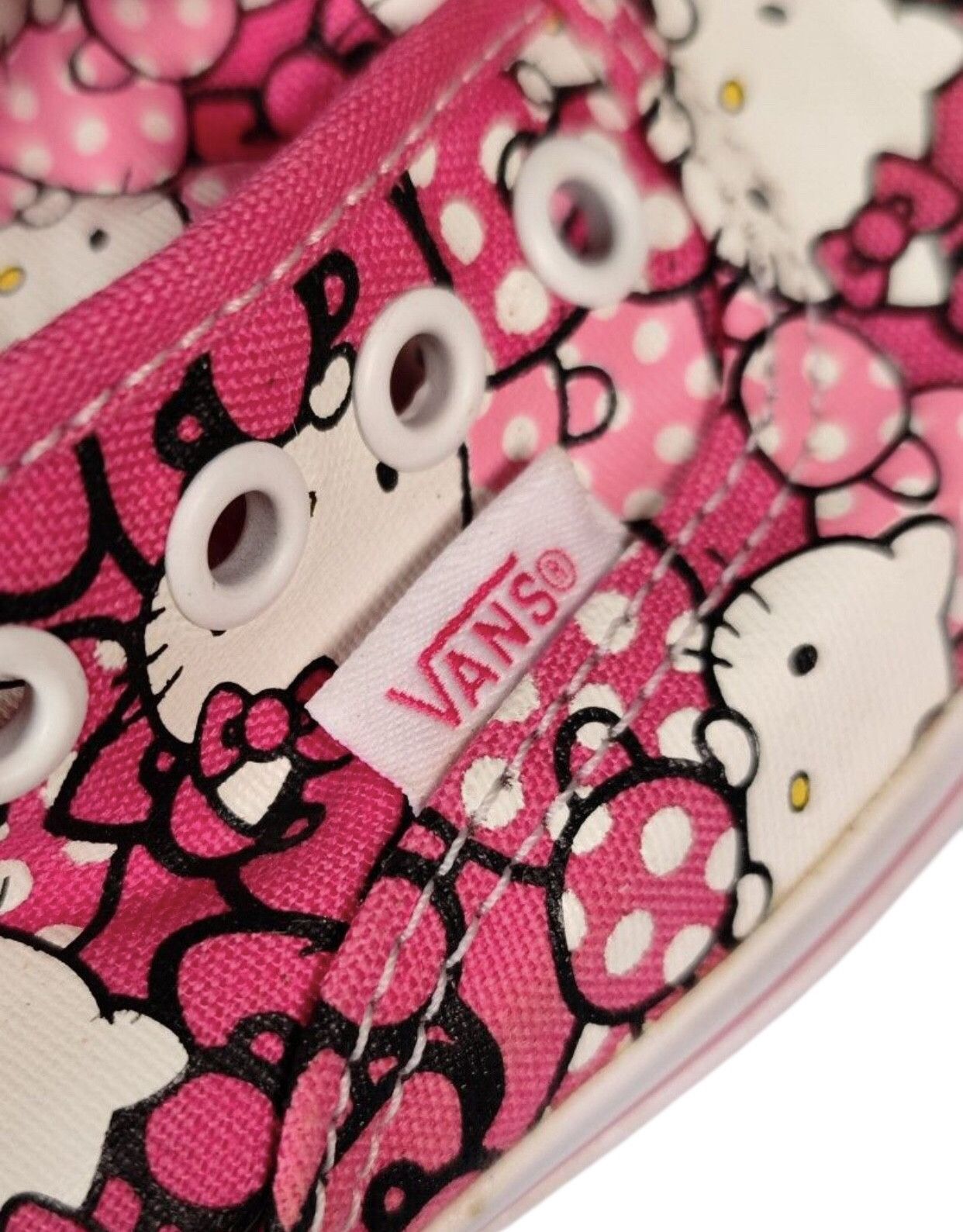 Vans Rare Limited Edition Vans x Hello Kitty Slip On Shoes Size US 7 / IT 37 - 6 Thumbnail