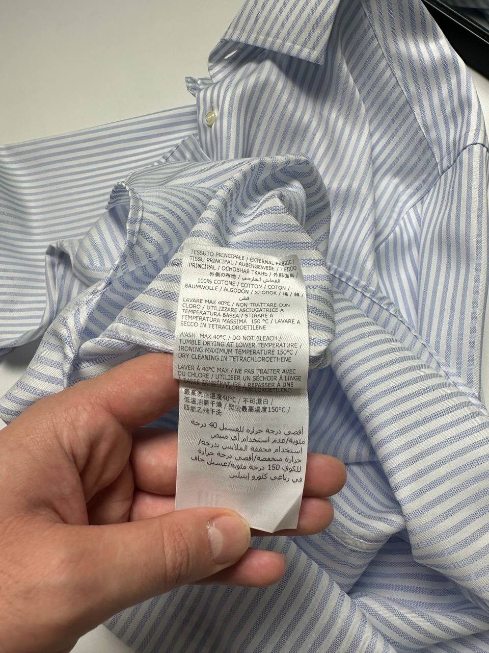 Boggi Boggi Milano Striped 90s OldMoney Vibe Blue Shirt Button Up Size US L / EU 52-54 / 3 - 7 Thumbnail