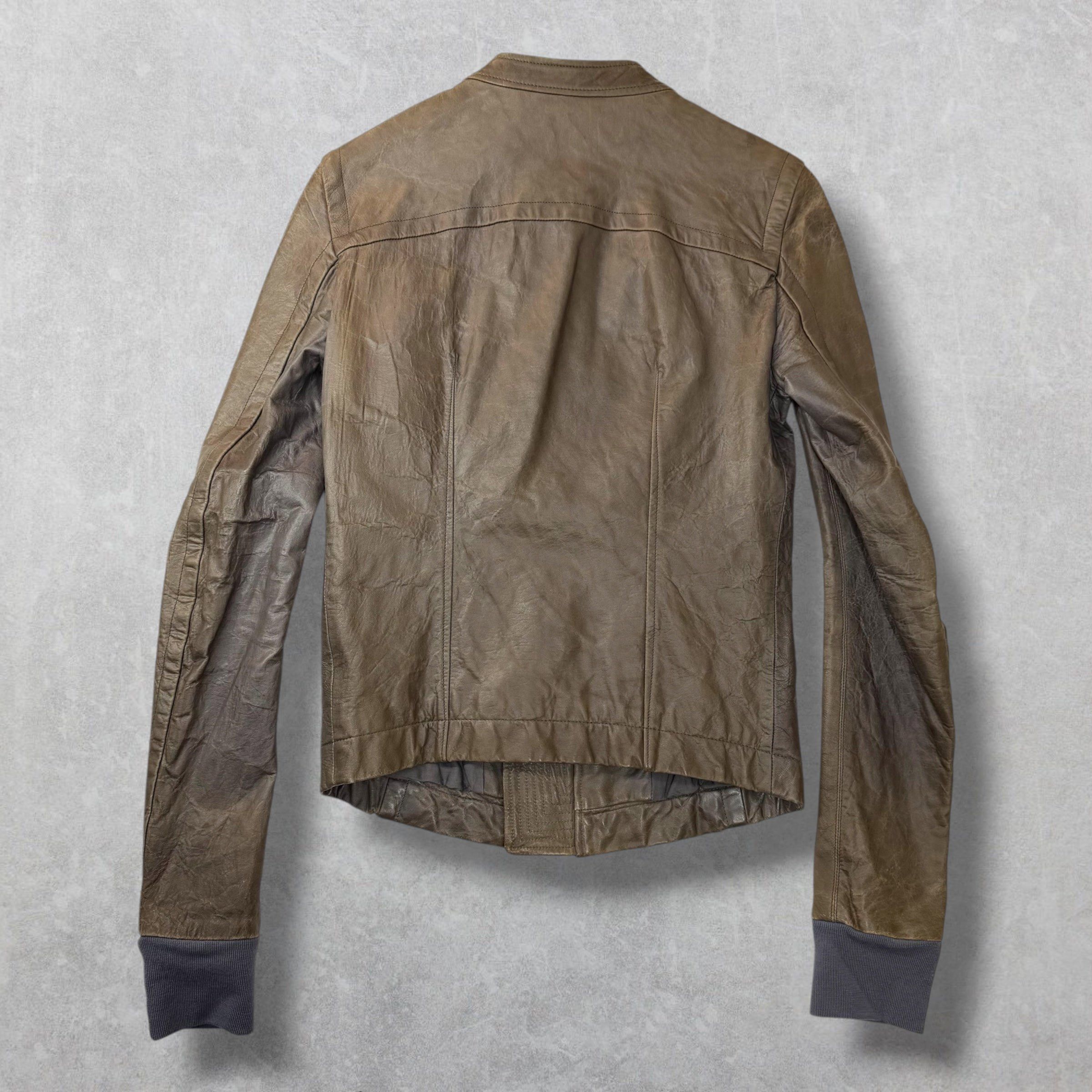 Rick Owens Rick Owens Grained Lamb Leather Racing Jacket XS Size US XS / EU 42 / 0 - 2 Thumbnail
