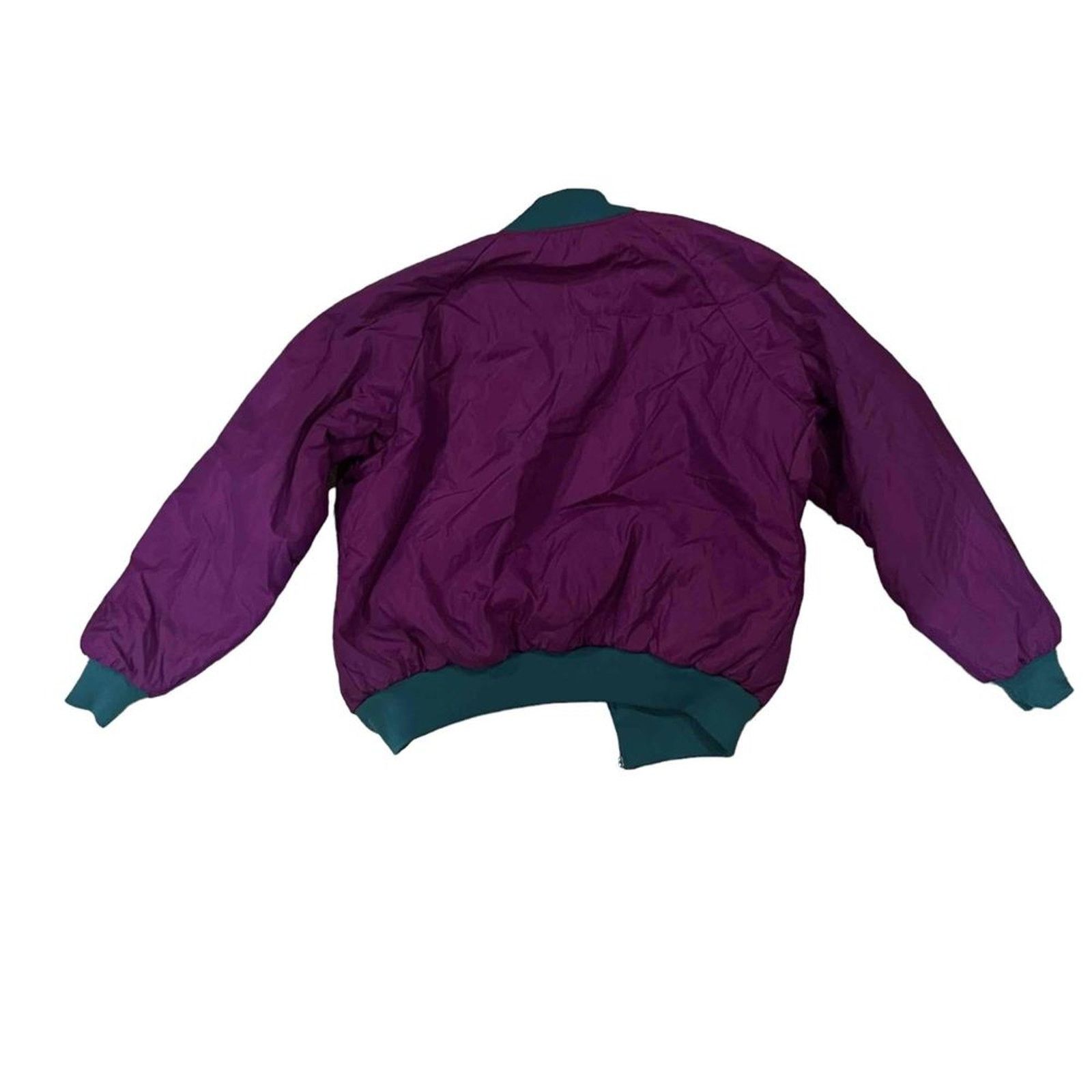 Columbia Columbia Reversible Bomber Jacket Purple Teal Full Zip Size US M / EU 48-50 / 2 - 3 Thumbnail