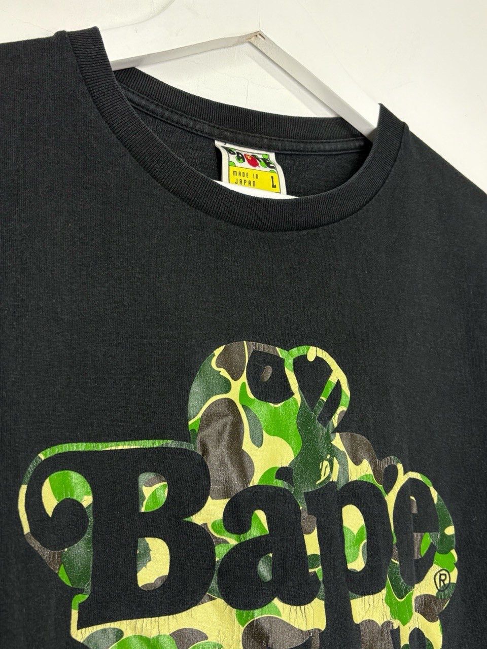 Bape Bape Sleeping Green Camo Milo Tee Faded Black Size US L / EU 52-54 / 3 - 3 Thumbnail