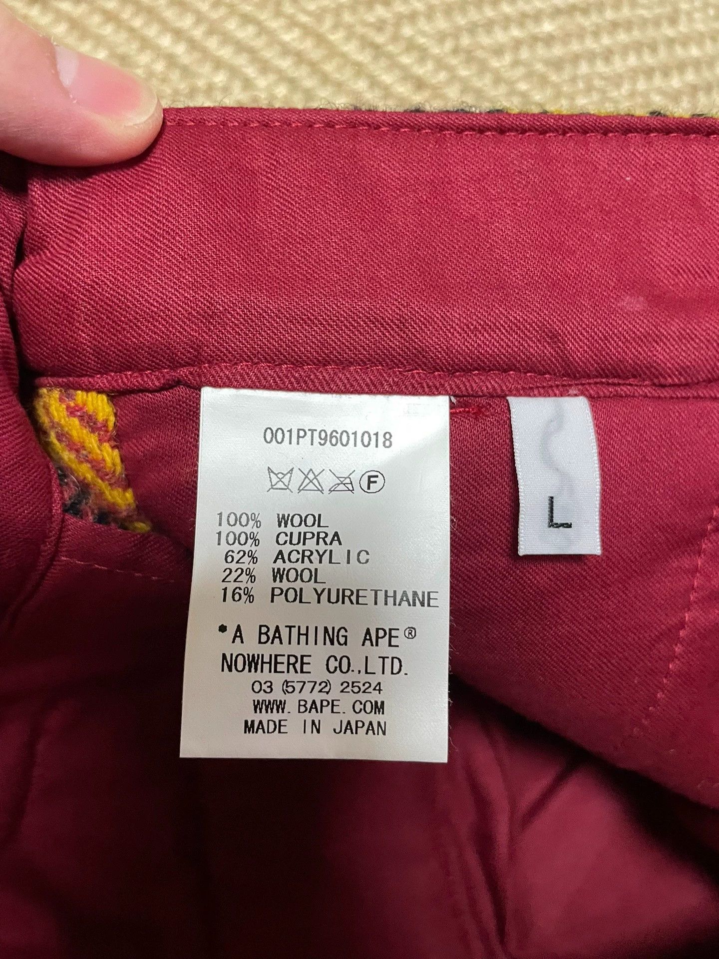 Bape BAPE Wool Check Multi-Pocket Pants W34 NIGO-Era Thick Size US 34 / EU 50 - 8 Thumbnail