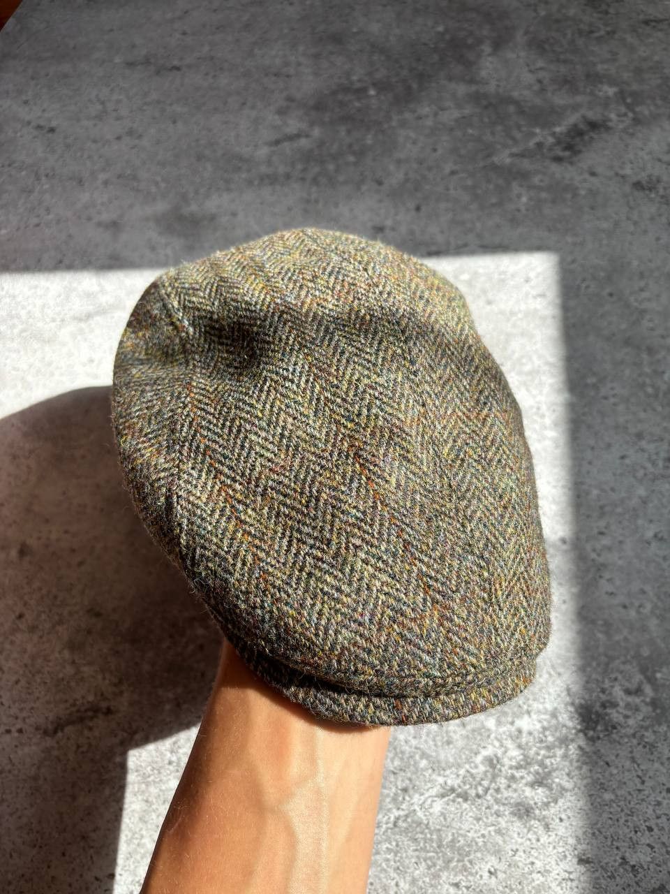 Bates Hats × Harris Tweed × Vintage New Harris Tweed Wool Flat Hat Cap Size ONE SIZE - 3 Thumbnail