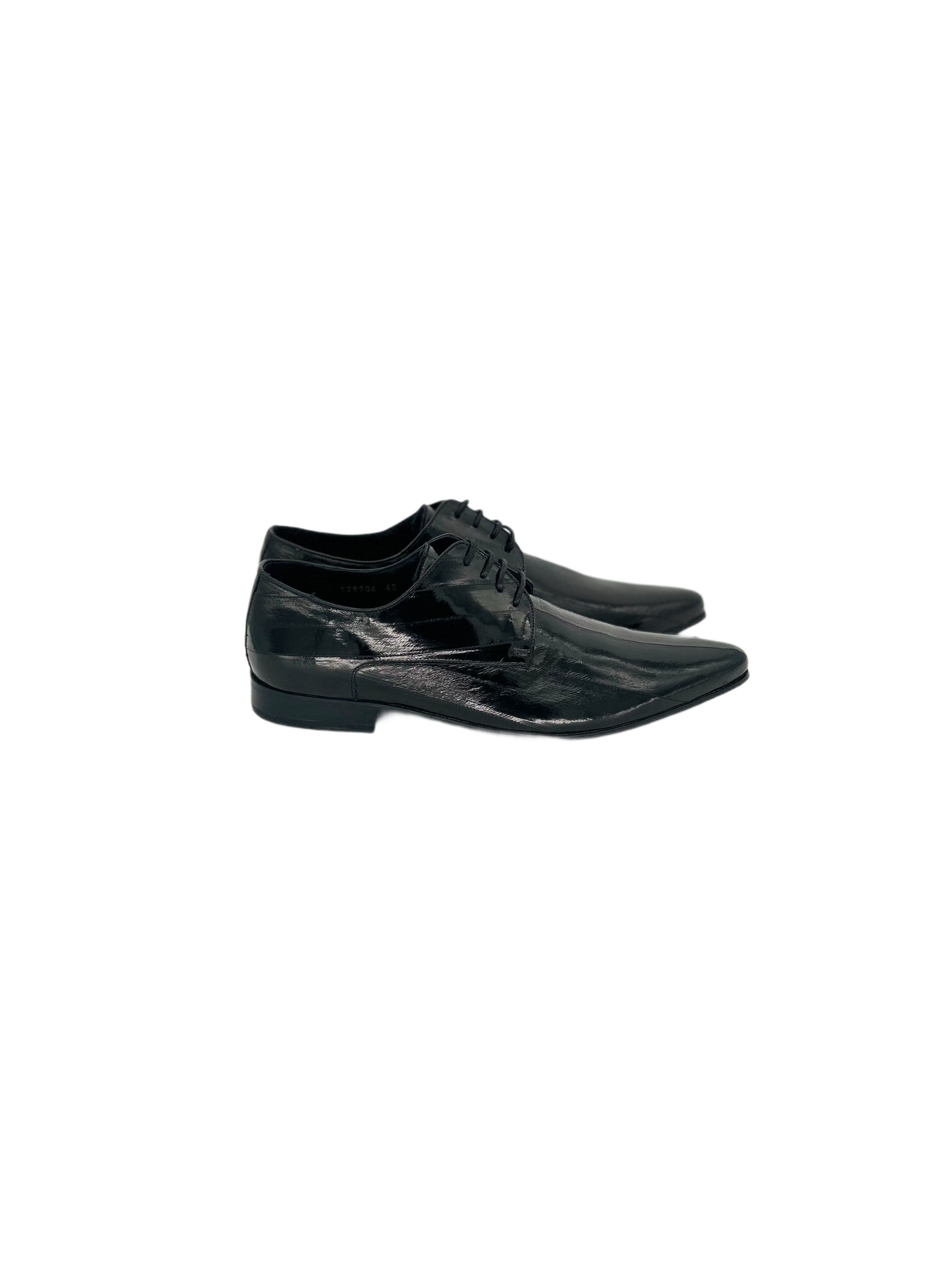 Patrick Cox Patrick Cox Black Eel Skin Leather Shoe Size US 9 / EU 42 - 2 Thumbnail