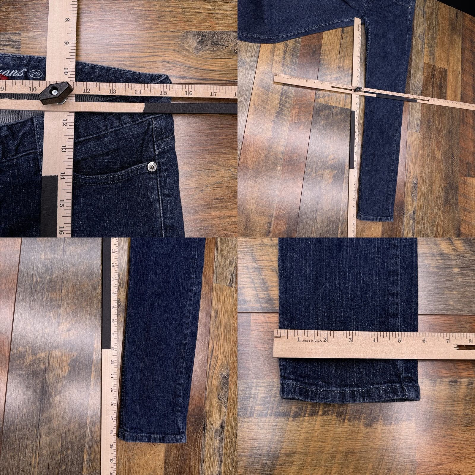 Guess GUESS Jeans Skinny Jeans Womens 29 Low Rise Stretch Denim Blue 5-Pocket City Slim Fit Womens Size 29 Regular Size 29" - 9 Thumbnail