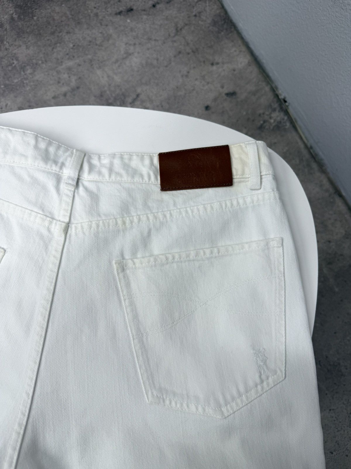 Brunello Cucinelli Vintage Brunello Cucinelli Jeans Distressed Ripped Italy Size US 33 - 15 Thumbnail