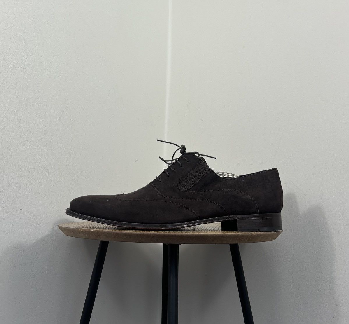 Mezlan Mezlan Hoffman Men’s NEW Brown Suede Leather Dress Shoes Size US 14 / EU 47 - 12 Thumbnail