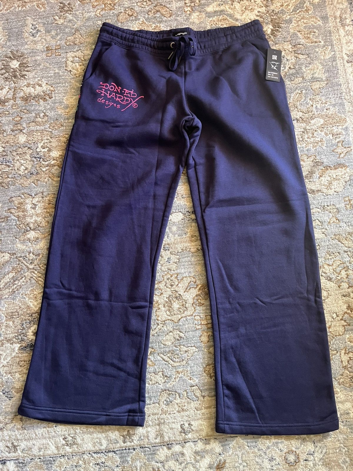 Ed Hardy BAGGY GRAPHIC ED HARDY UNISEX SWEATPANTS XL Size US 34 / EU 50 - 2 Thumbnail