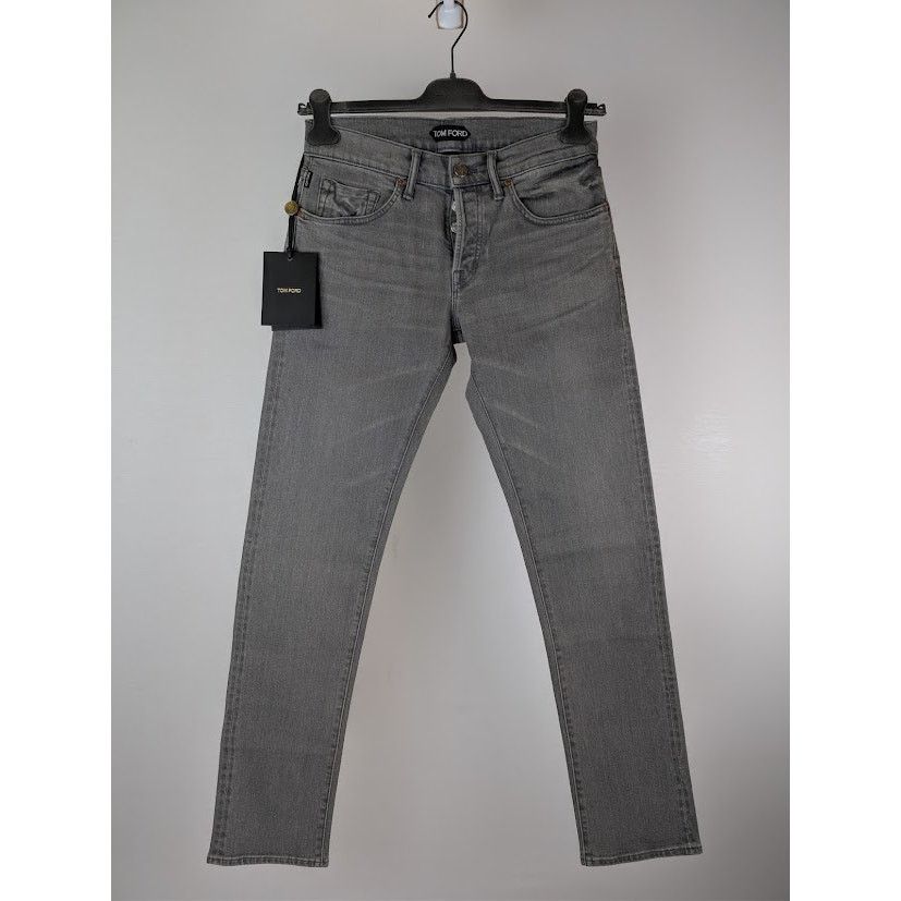 Tom Ford o1rshd1 Straight Denim Jeans in Grey Size US 29 - 8 Thumbnail