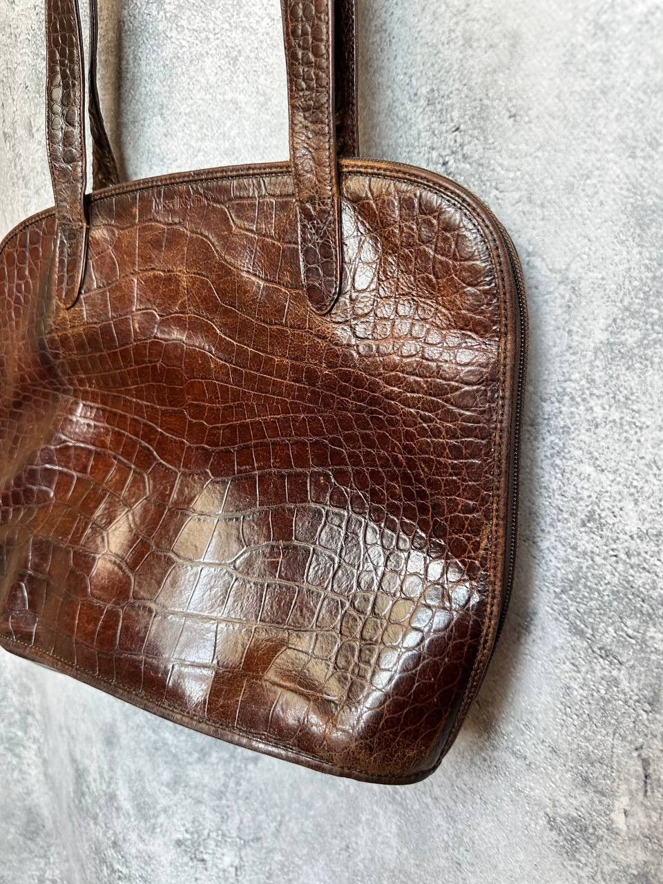 Russell & Bromley Russell & Bromley Italy Croc Embossed Leather Shoulder Bag Size ONE SIZE - 5 Thumbnail