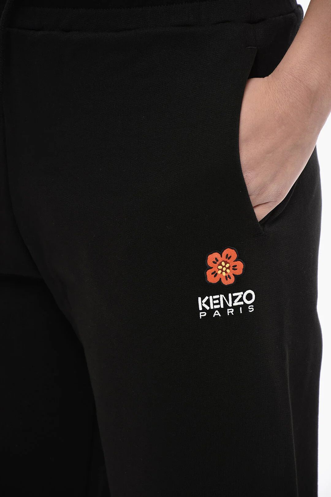 Kenzo og1mm0426 Brushed Cotton Joggers in Black Size 27" / US 4 / IT 40 - 3 Thumbnail
