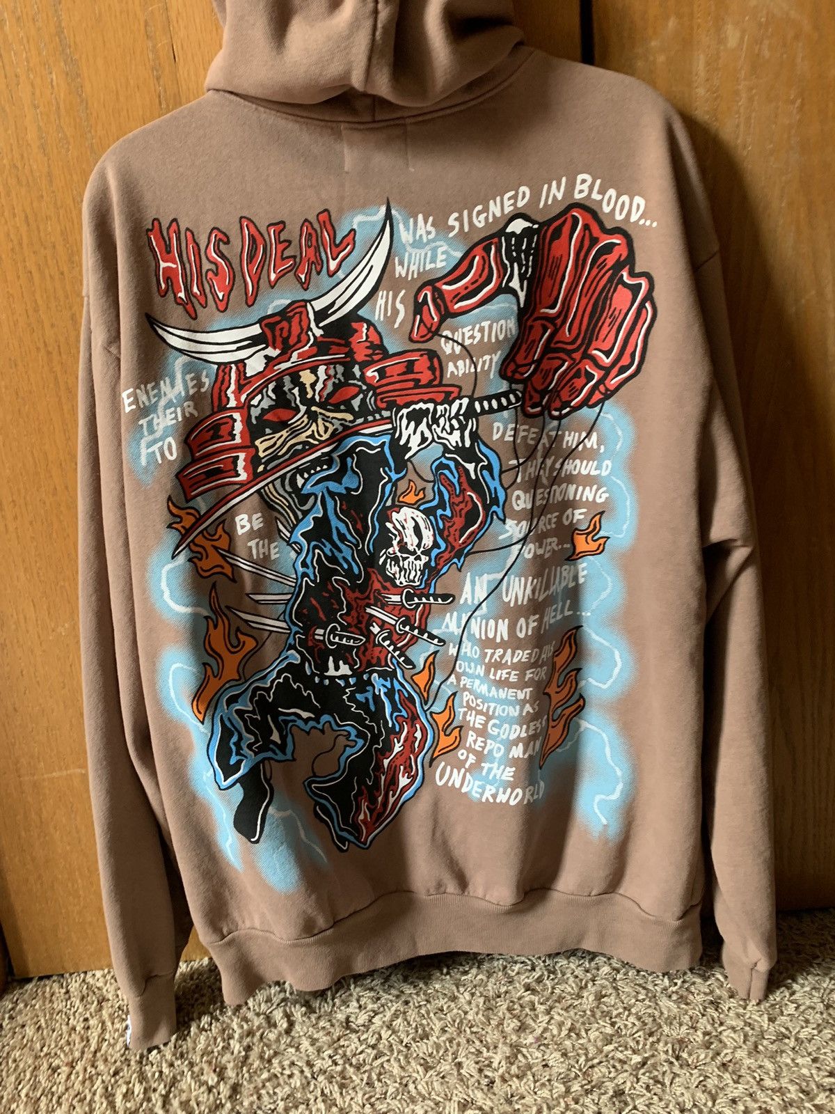 Warren Lotas Warren Lotas Hoodie DEATH LIFE EYES Size US L / EU 52-54 / 3 - 3 Thumbnail