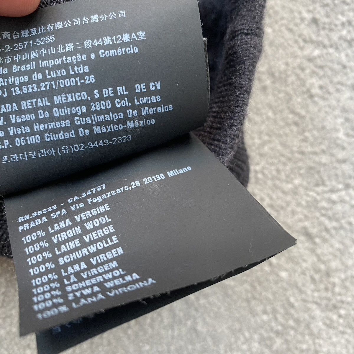 Prada Wool Zip Up