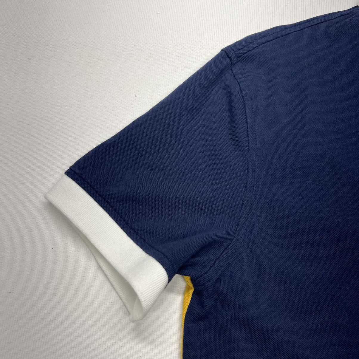 Tommy Hilfiger Tommy Hilfiger Polo Blue Yellow Custom Fit White Golf Flag Size US L / EU 52-54 / 3 - 5 Thumbnail