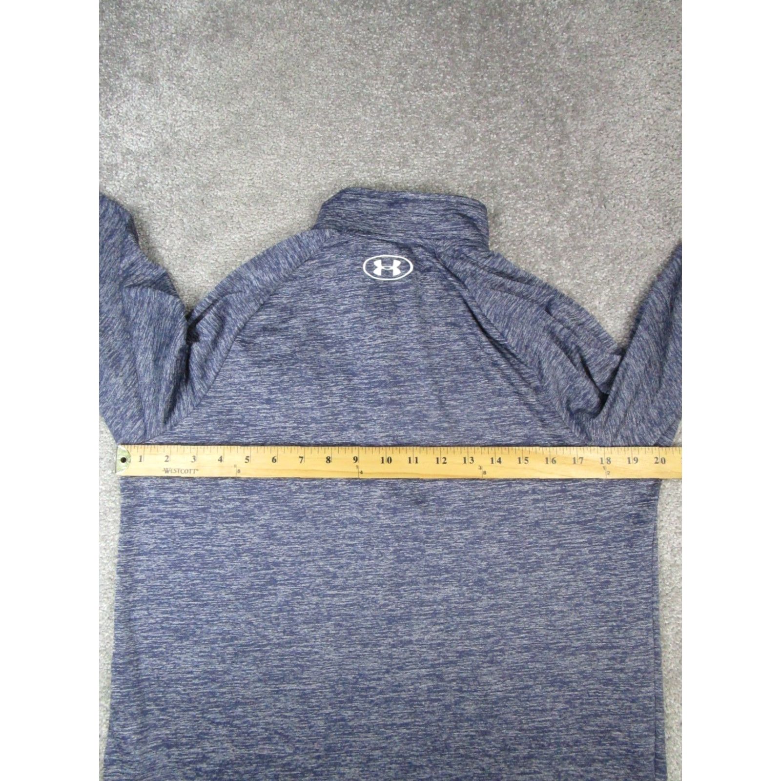 Under Armour Under Armour Mens Blue Running Quarterzip Sweater - Regular Size M, Mock Neck, Zip, Long Sleeve, Pullover, Activewear Size US M / EU 48-50 / 2 - 5 Thumbnail