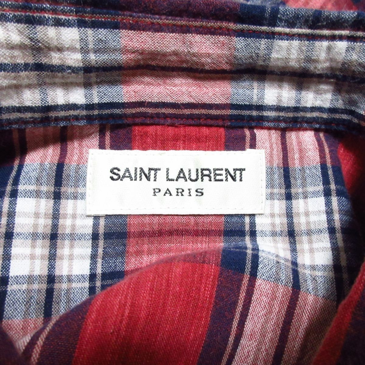 Saint Laurent Paris SAINT LAURENT Flannel Shirt Size US M / EU 48-50 / 2 - 3 Thumbnail