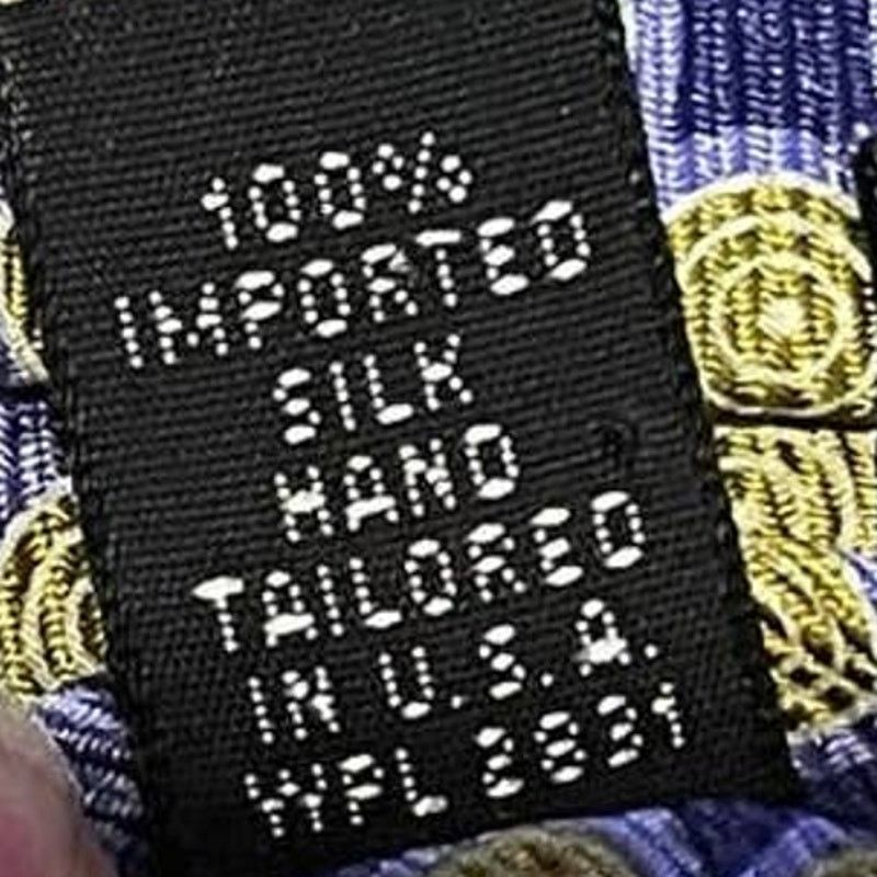Ike Behar Ike Behar Silk Purple and Yellow Silk Dotted Tie Size ONE SIZE - 6 Thumbnail